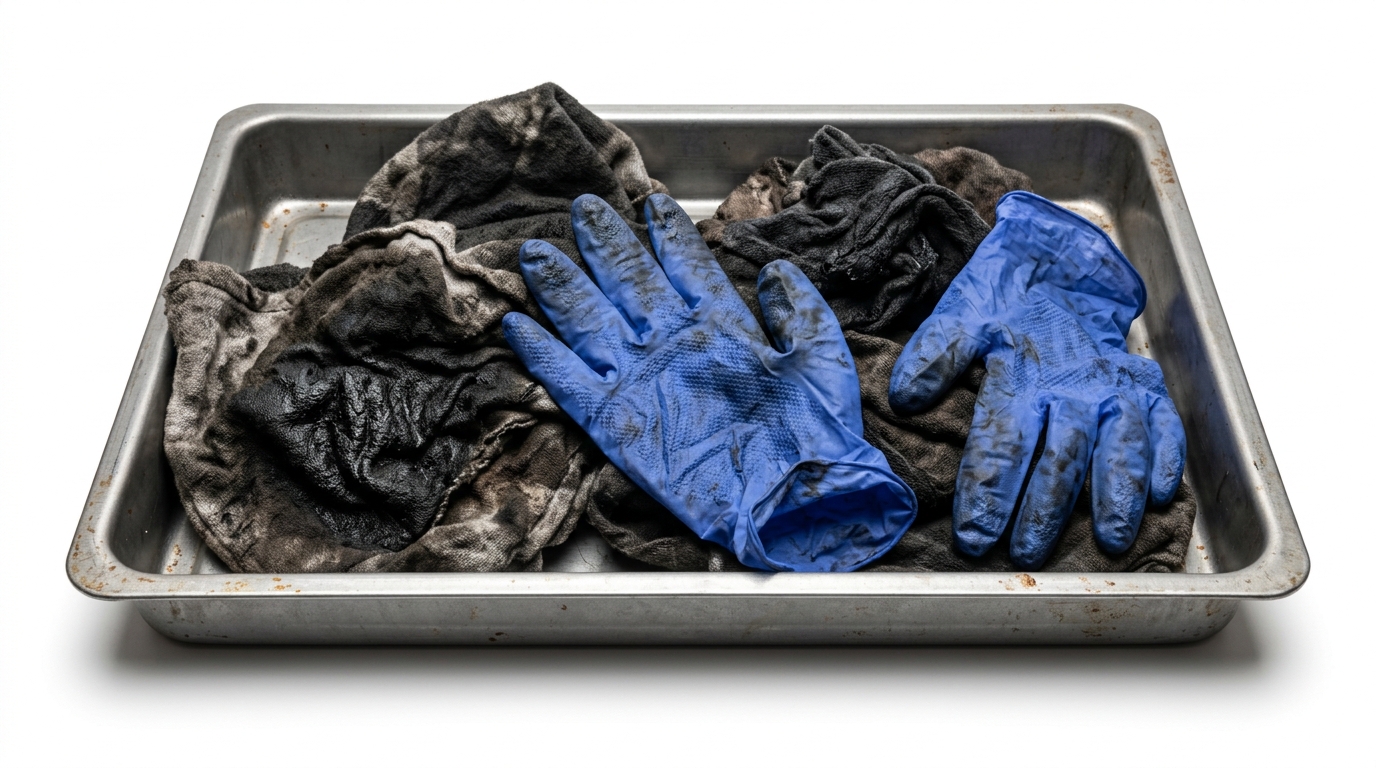 Oily Cotton Waste & Contaminated PPE